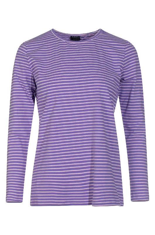 Special Offers Crew neck Stripe Top | LILAC PINK | 6561BR