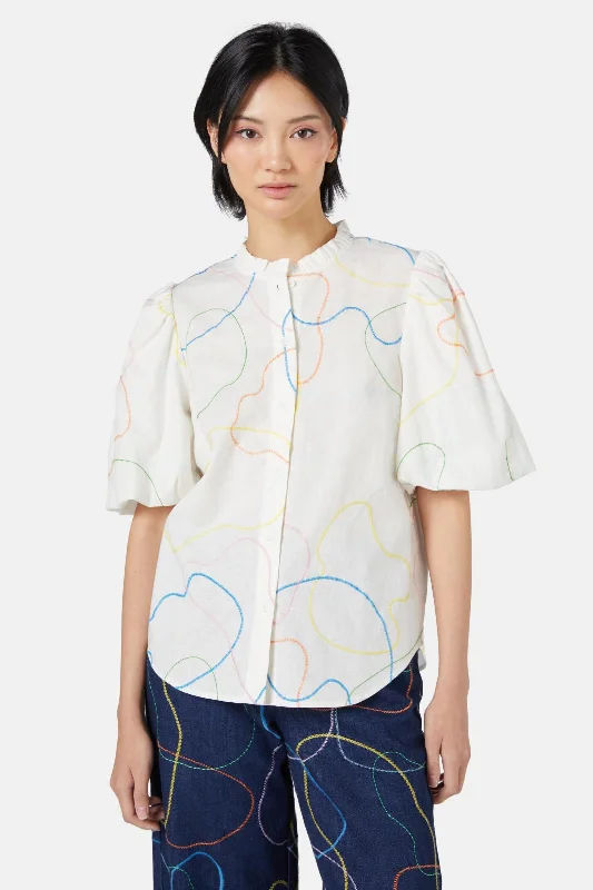 Must-Have Style Discounts Taking A Trip Embroidered Shirt