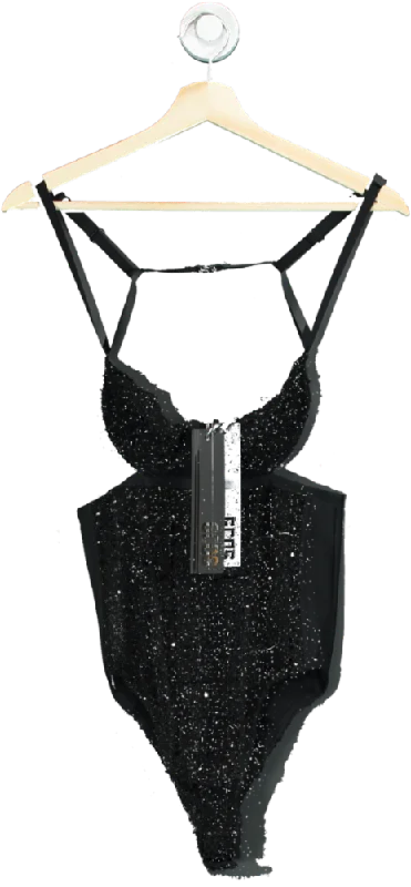 Chic Style, Always In Vogue GCDS Black Glitter Body UK XS