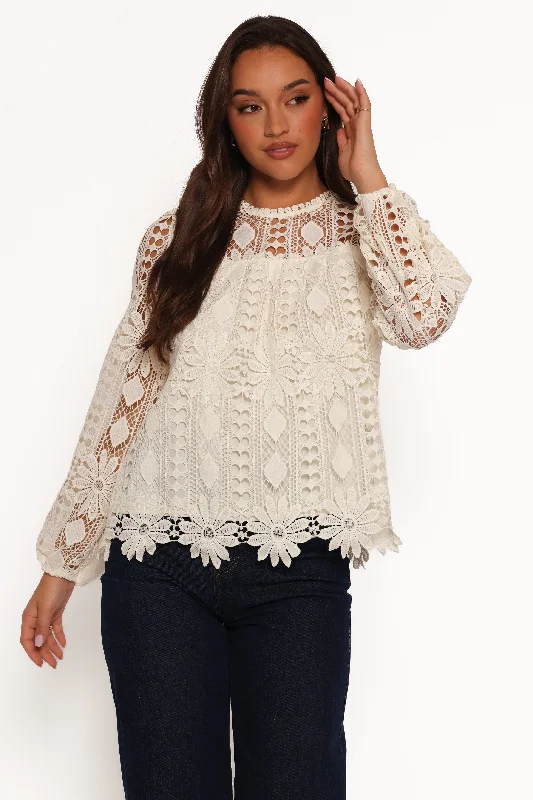 Embrace New Fashion Kennedy Top - Cream