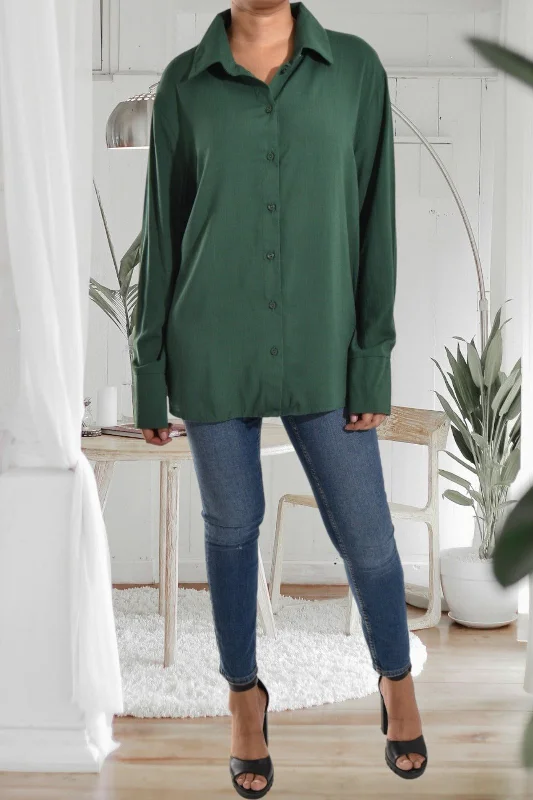 Contemporary Fashion Sale Ladies Green Shirt