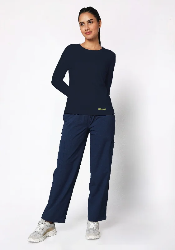 Get The Latest Trends Supersoft Women's L/S (Navy) Underscrub
