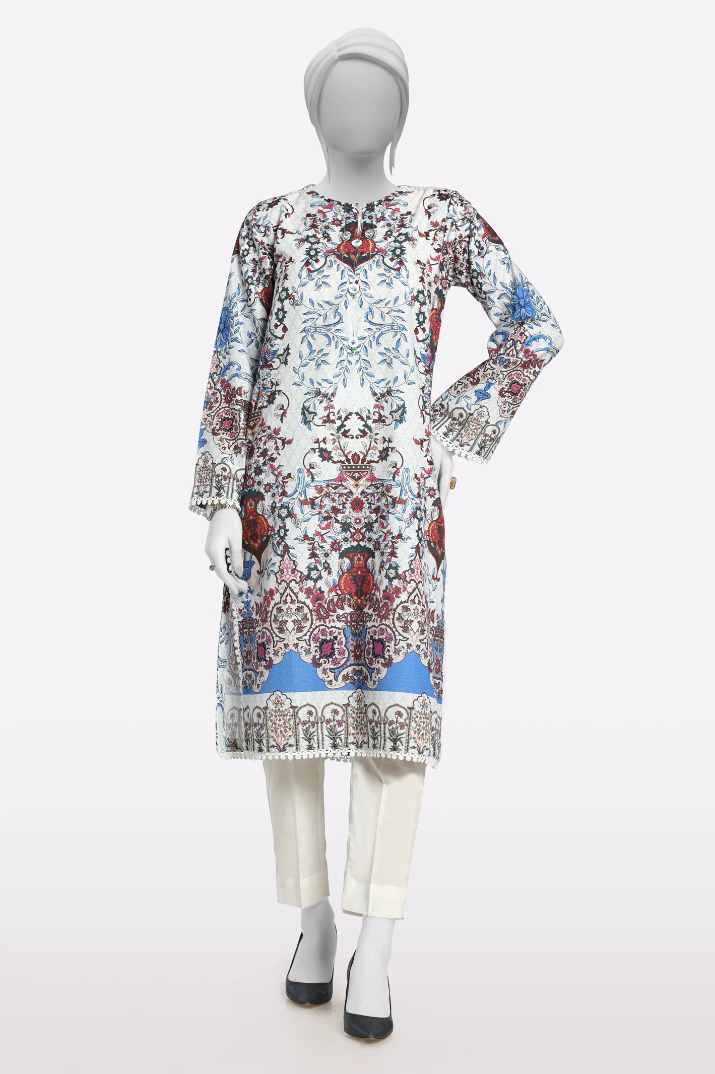 Fashion Sale Off White Printed Kurti