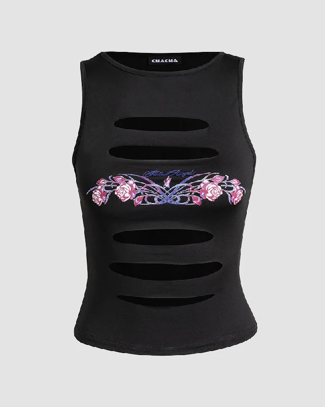 Stylish Savings Fall In Love Cut Out Top