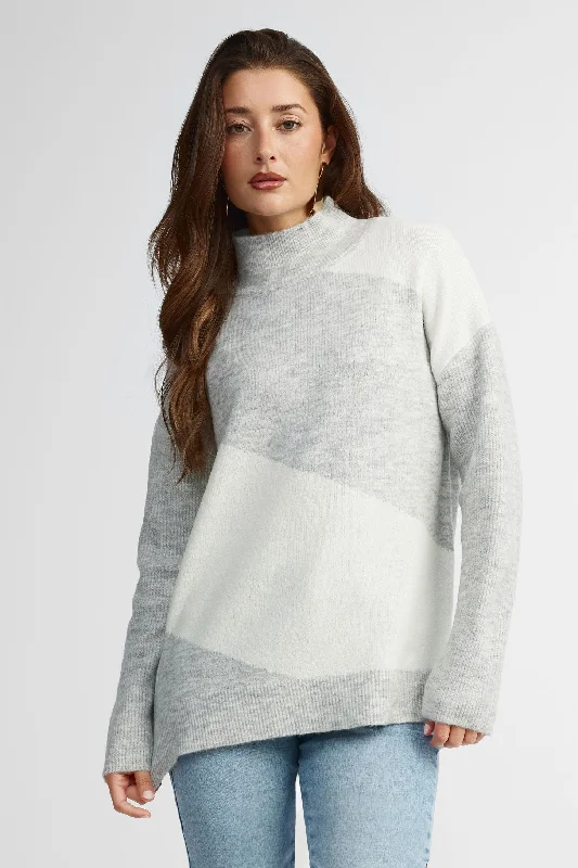 Modern Fashion Sale Chandail col montant tricot - Femme