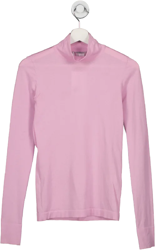 Vintage-Modern Style Offers Les Reveries Purple Turtleneck Top UK XS