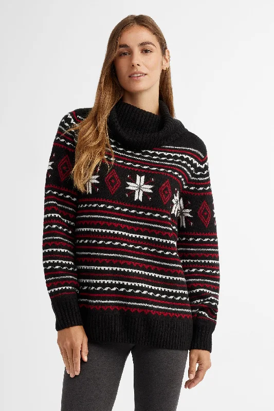 Save Big Chandail col roulé Fair Isle, Chalet - Femme