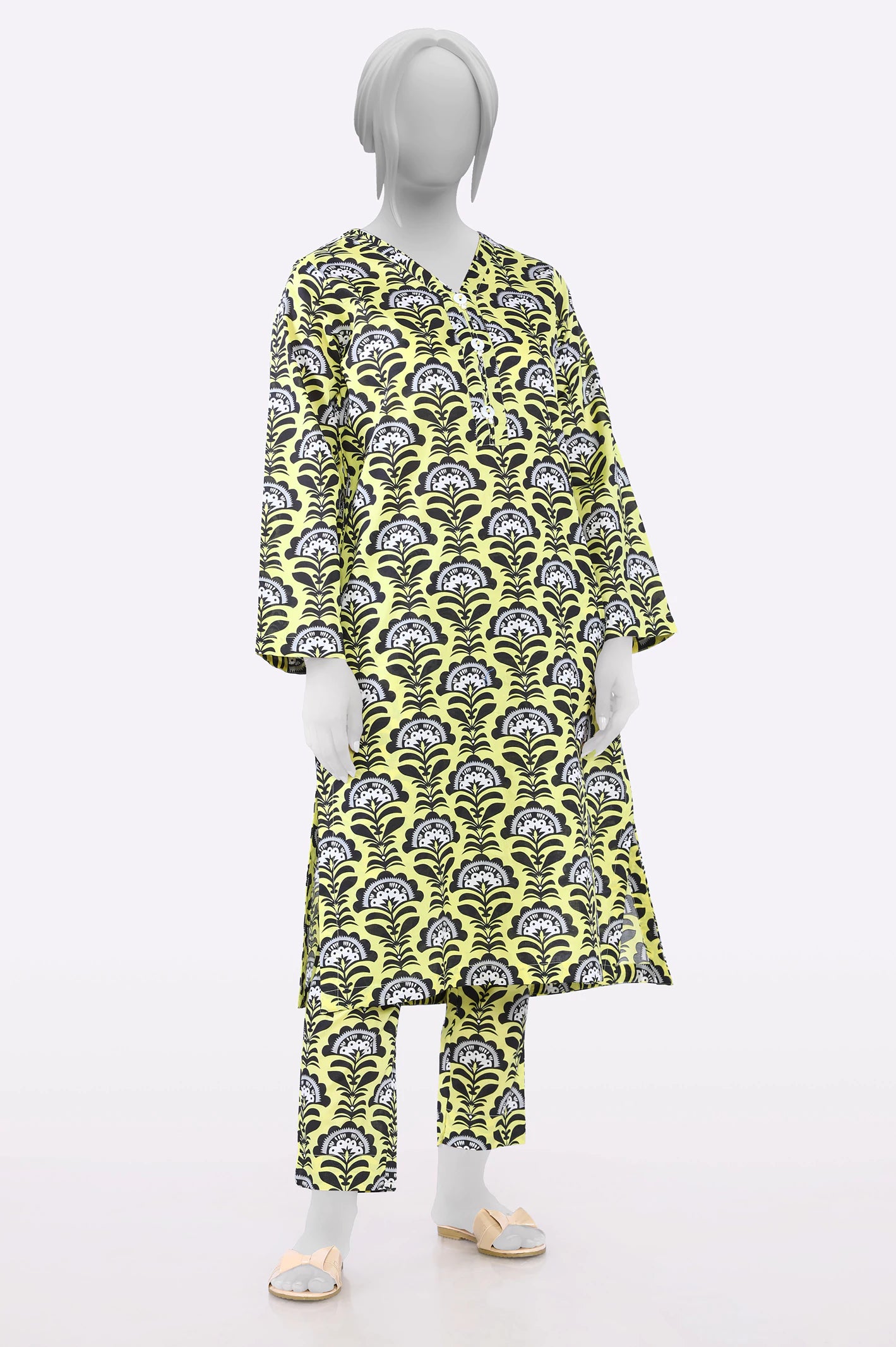 Final Sale Black Printed 2PC