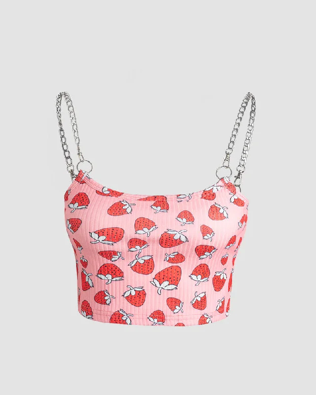 Flash Sale Now Strawberry Chains Top