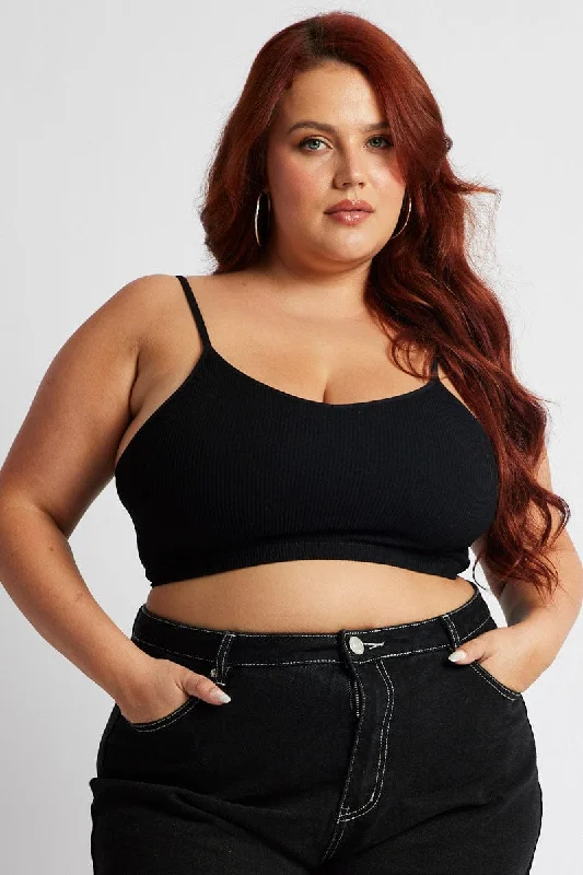 Best Deals Of The Season Black Bralette V-neck Seamless