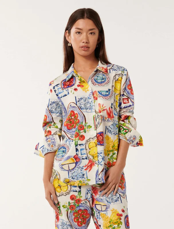 Timeless Style Promotions Lydia Oversized Linen Shirt