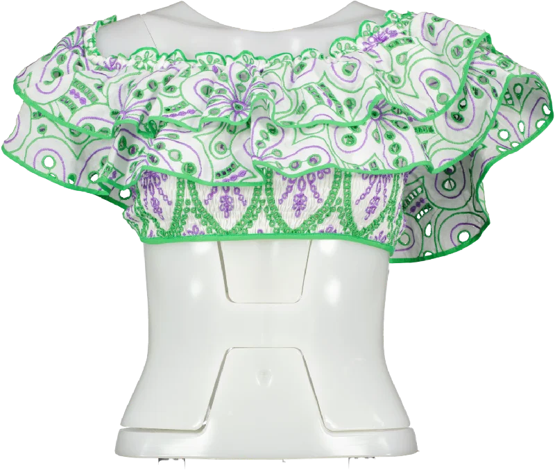 Must-Have Style Discounts Charo Multicoloured Clara Top In Lilac Fruition UK XS