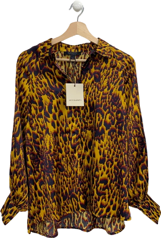 Must Haves AllSaints Yellow Oana Shirt UK 6