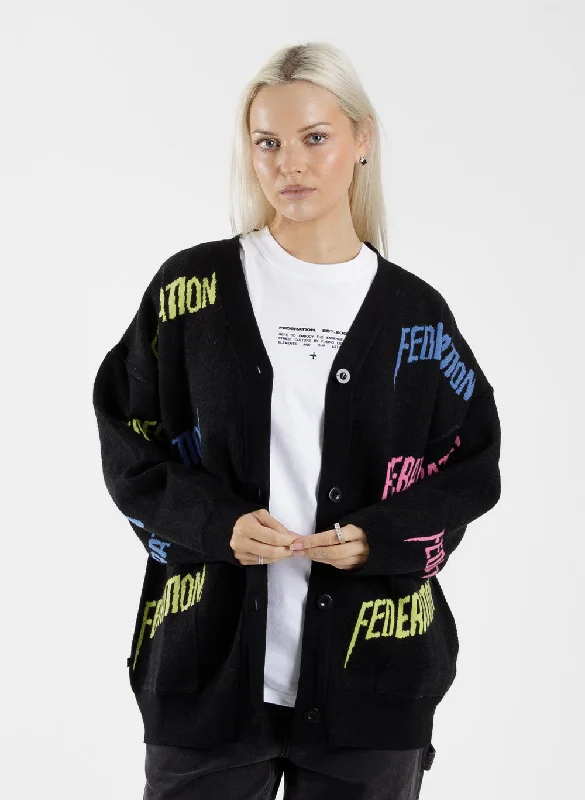 Chic And Edgy Repetition Cardi