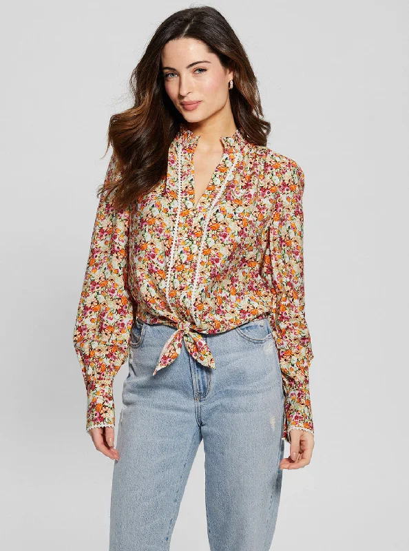 Daily Deals Eco Floral Print New Rita Shirt