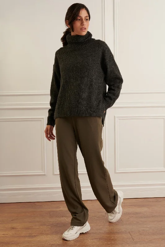 Timeless Elegance Sale Chandail tricot col roulé - Femme