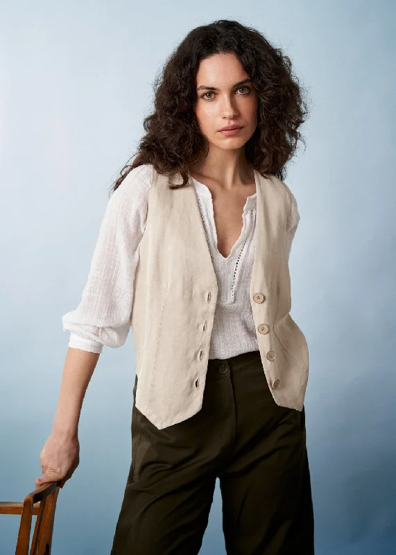 Contemporary Fashion Sale SOFIA WAISTCOAT - OATMEAL