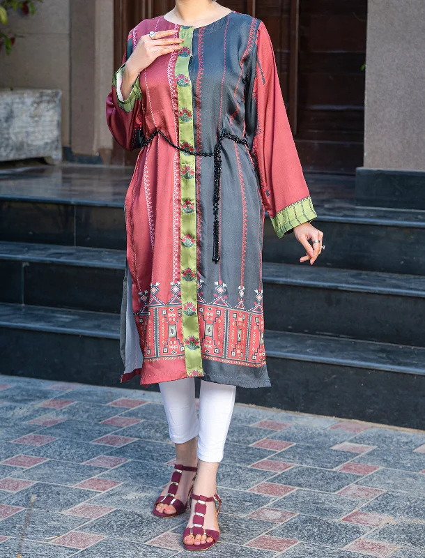 Contemporary Fashion Sale "SEZEN" Grip Silk Printed Shirt