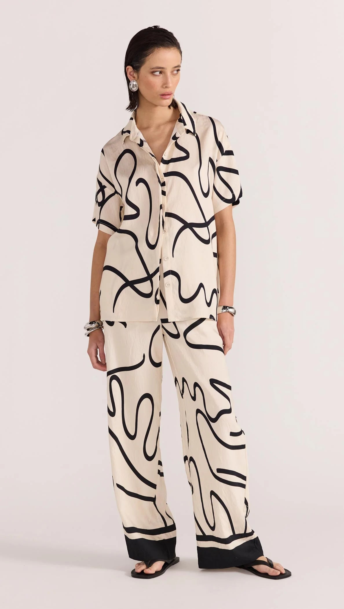 Shop Sales Zenith Cream Abstract Resort SS Shirt