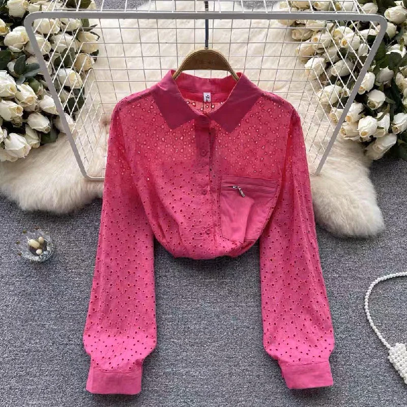 Seasonal Fashion Silua cotton eyelet Shirt
