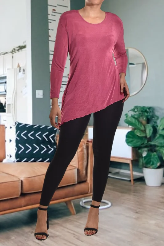 Fresh Styles, Fresh Deals Pink Asymmetrical Top