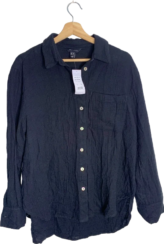 Find Your Unique Flair New Look Black F K Dolly Double Clo Shirt UK 10