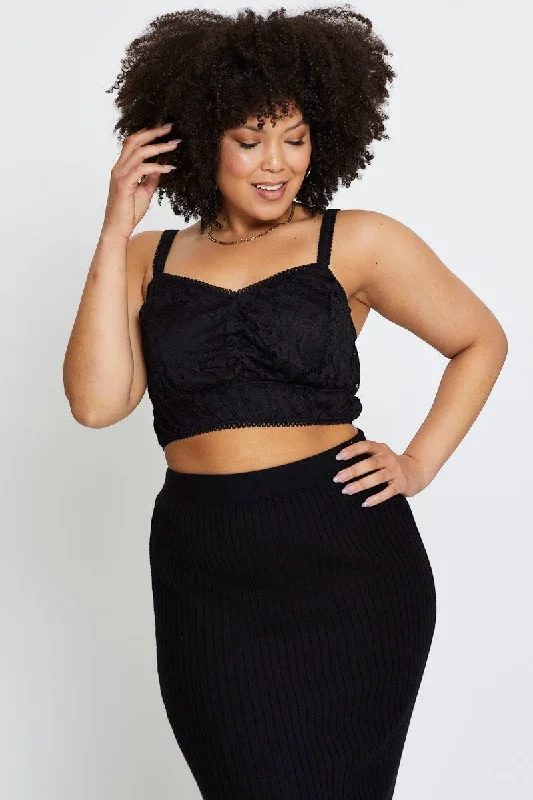 New Season Fashion Preview Black Lace Bralette