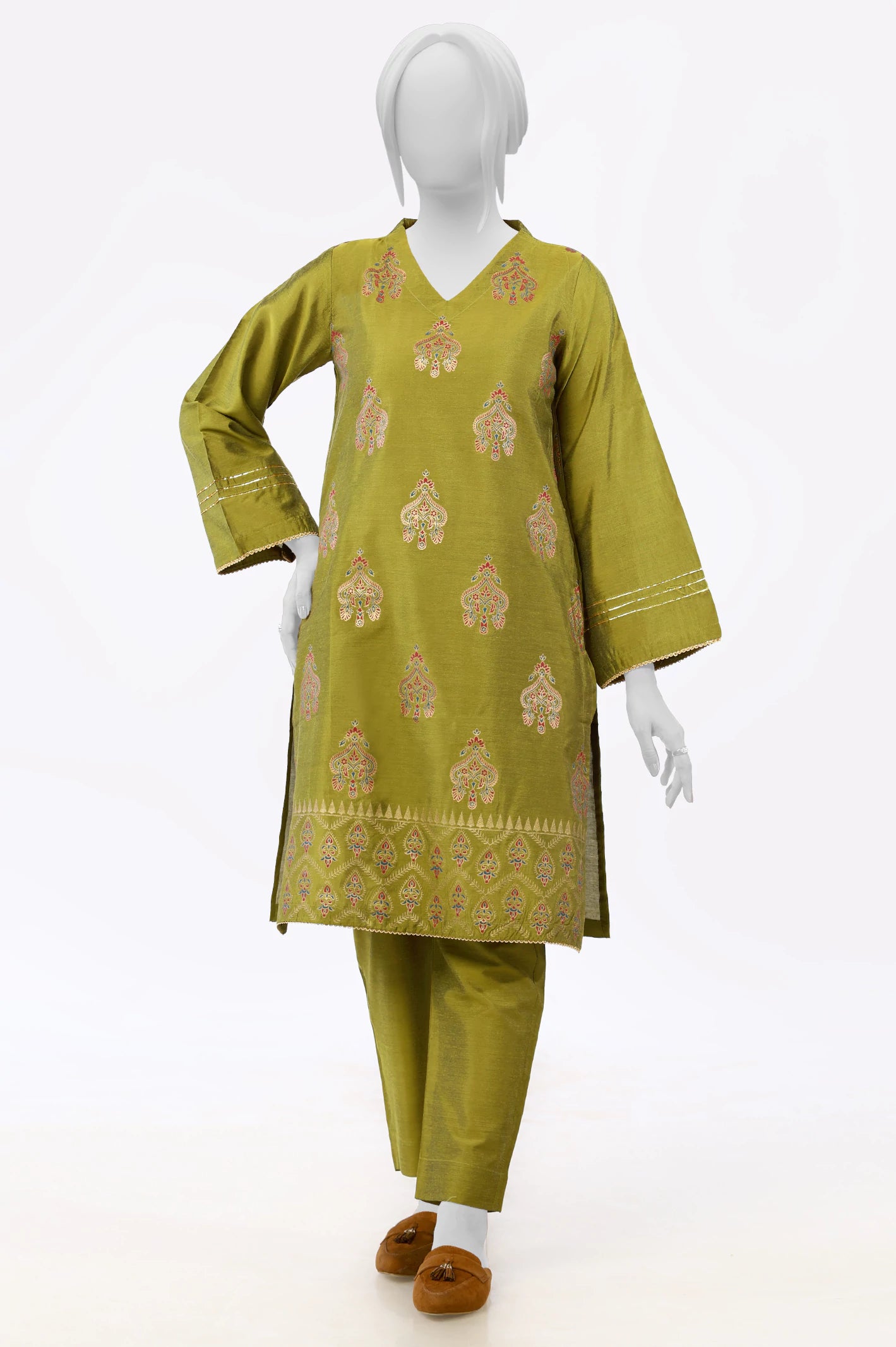 Additional Time-Limited Offers Olive Block Printed 2PC