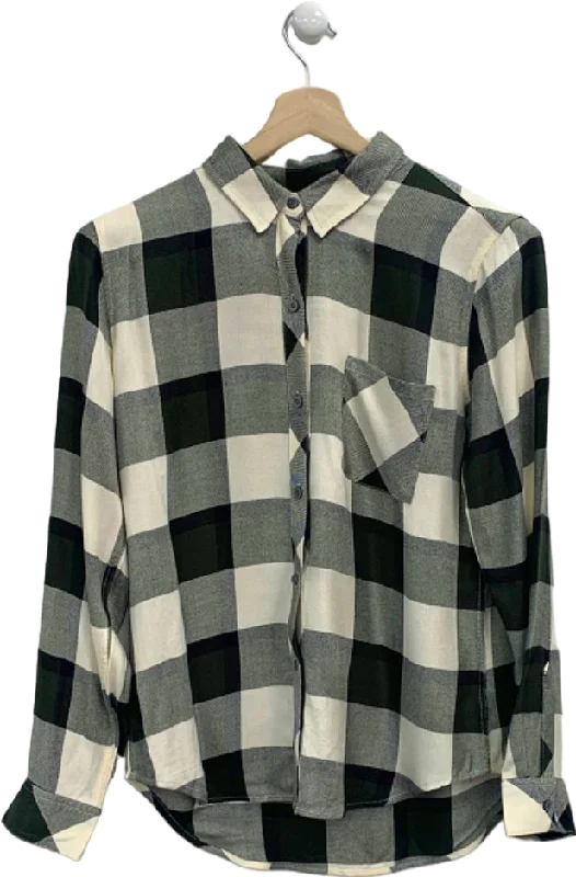 On-Trend Fashion Offers Rails Black and White Checked Hunter Shirt UK M