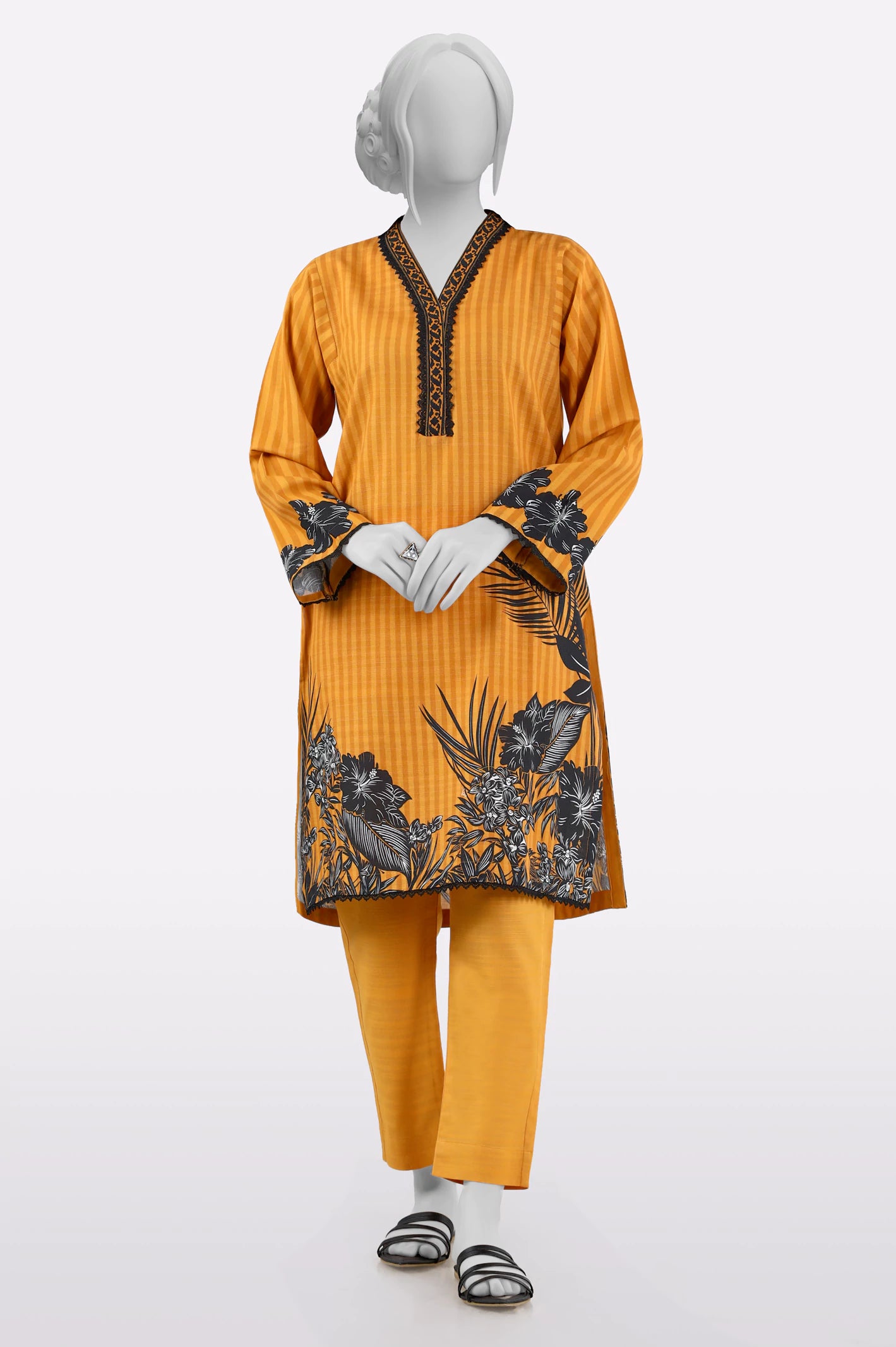 Fashion Forward, Function First Mustard Printed 2PC