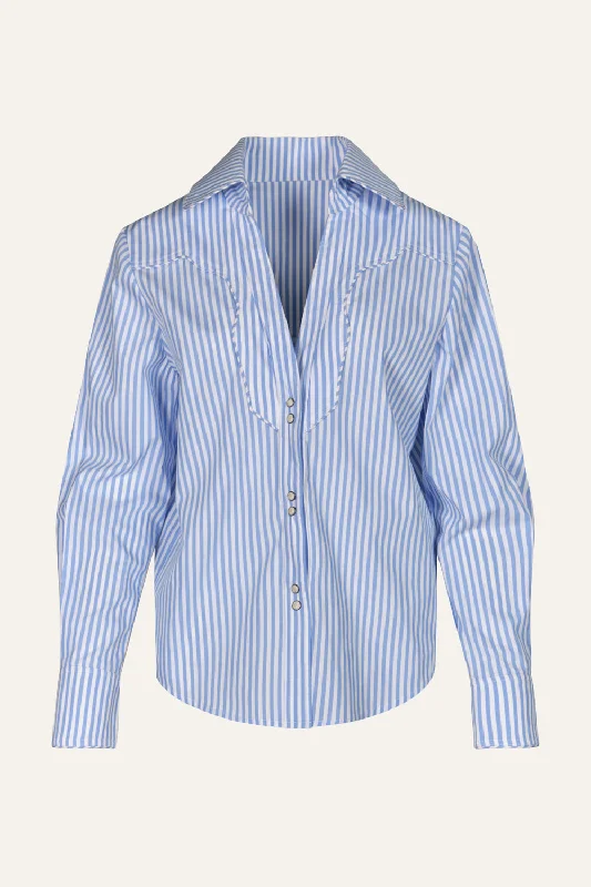 Trendy Pulse Stripes Hacia Puerto Shirt