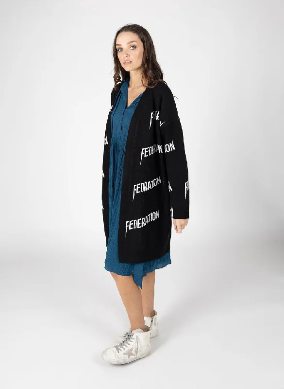 Fashionista Favorites Long Line Repetition Cardi