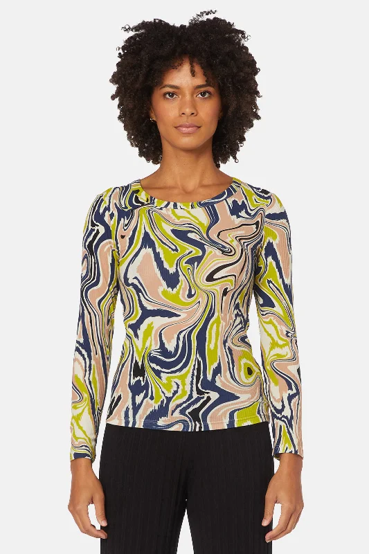 Fashion-Forward Float LS Top
