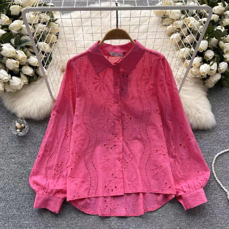 Seasonal Sale Hebby Cotton Eyelet Shirt 