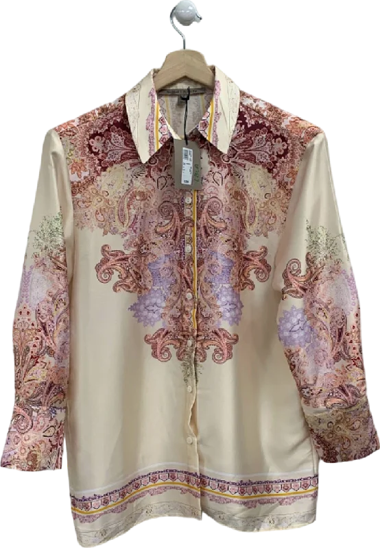 Romantic Chic Deals River Island Multicolour Paisley Print Shirt UK 6