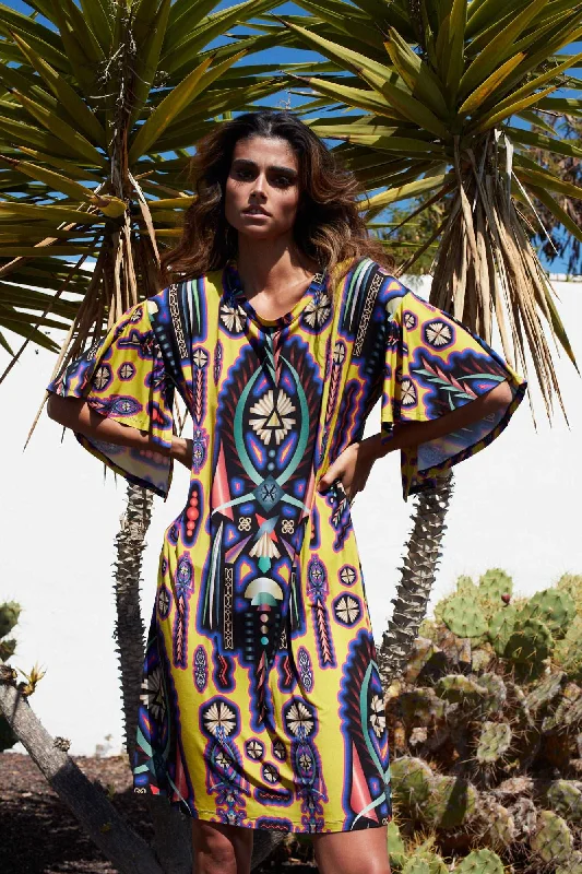 The Latest Fashion Trends Sukienka Totem Yellow