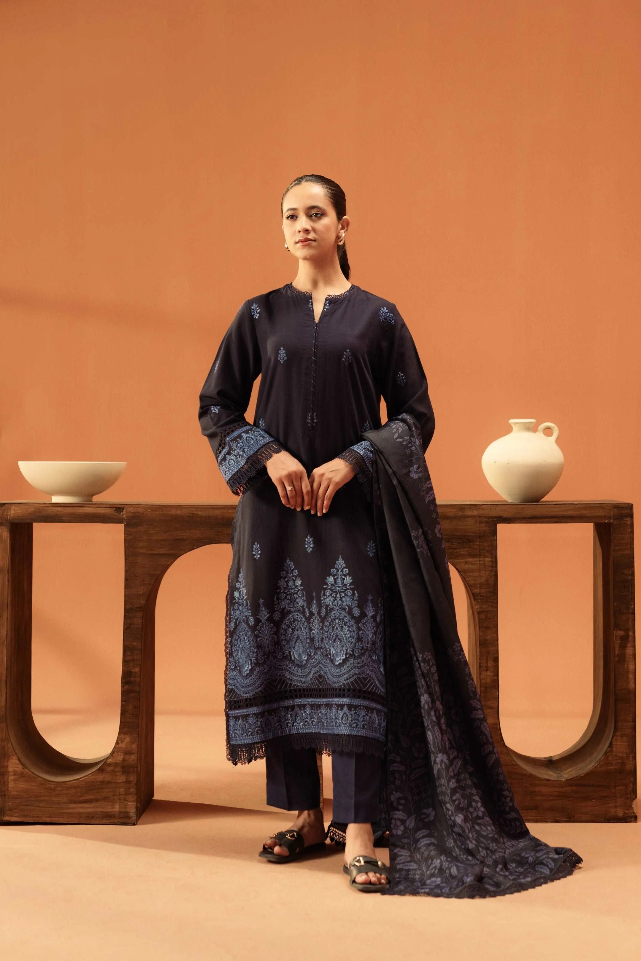 Unbeatable Deals 2 Piece Embroidered Khaddar Suit
