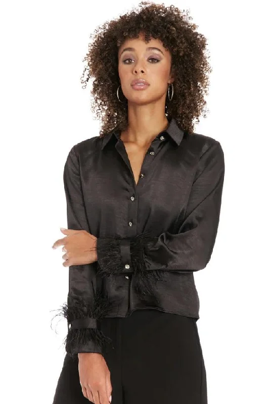 Timeless Elegance Sale Feather Cuff Top