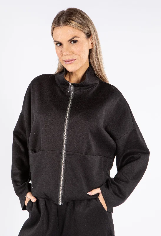 Sophisticated Street Style Offers Soft Touch Zip Up
