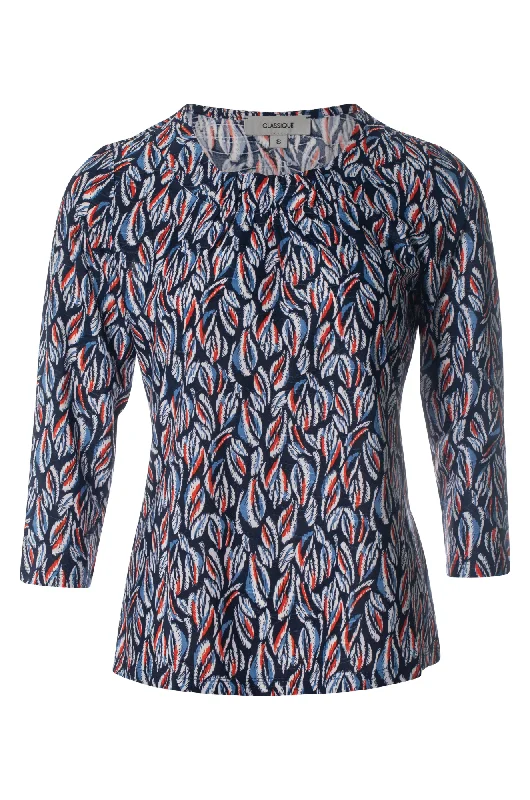 Buy More, Save More Textured Slinky Top | INDIGO LEAF | 9121BR