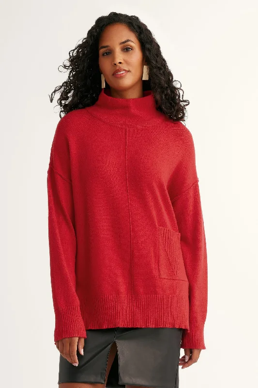 Modern Chic Discounts Chandail tricot col montant - Femme