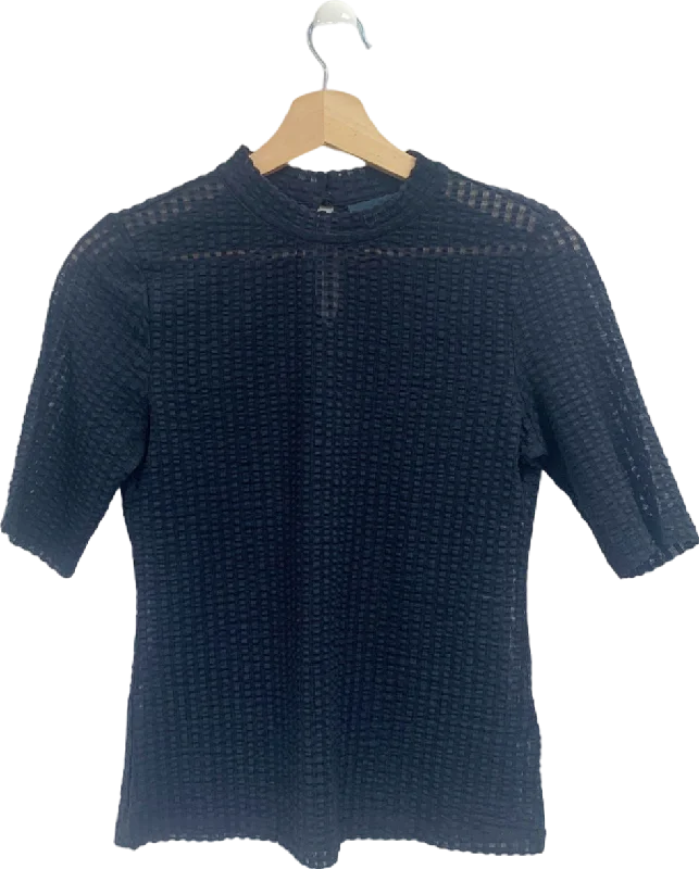 Mega Sale Anthropologie Maeve Black Textured Top UK S