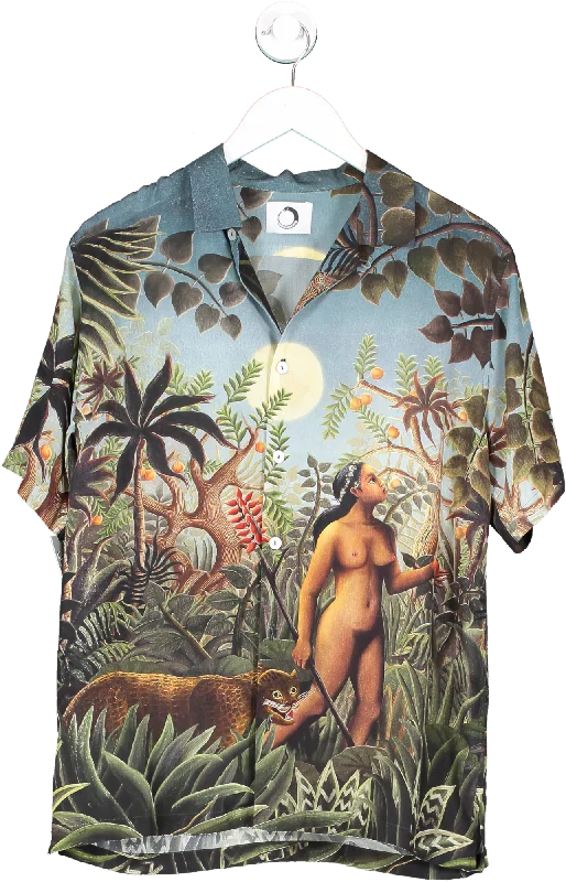 Budget Friendly Endless Joy Multicoloured Garden Of Eden Print Shirt One Size