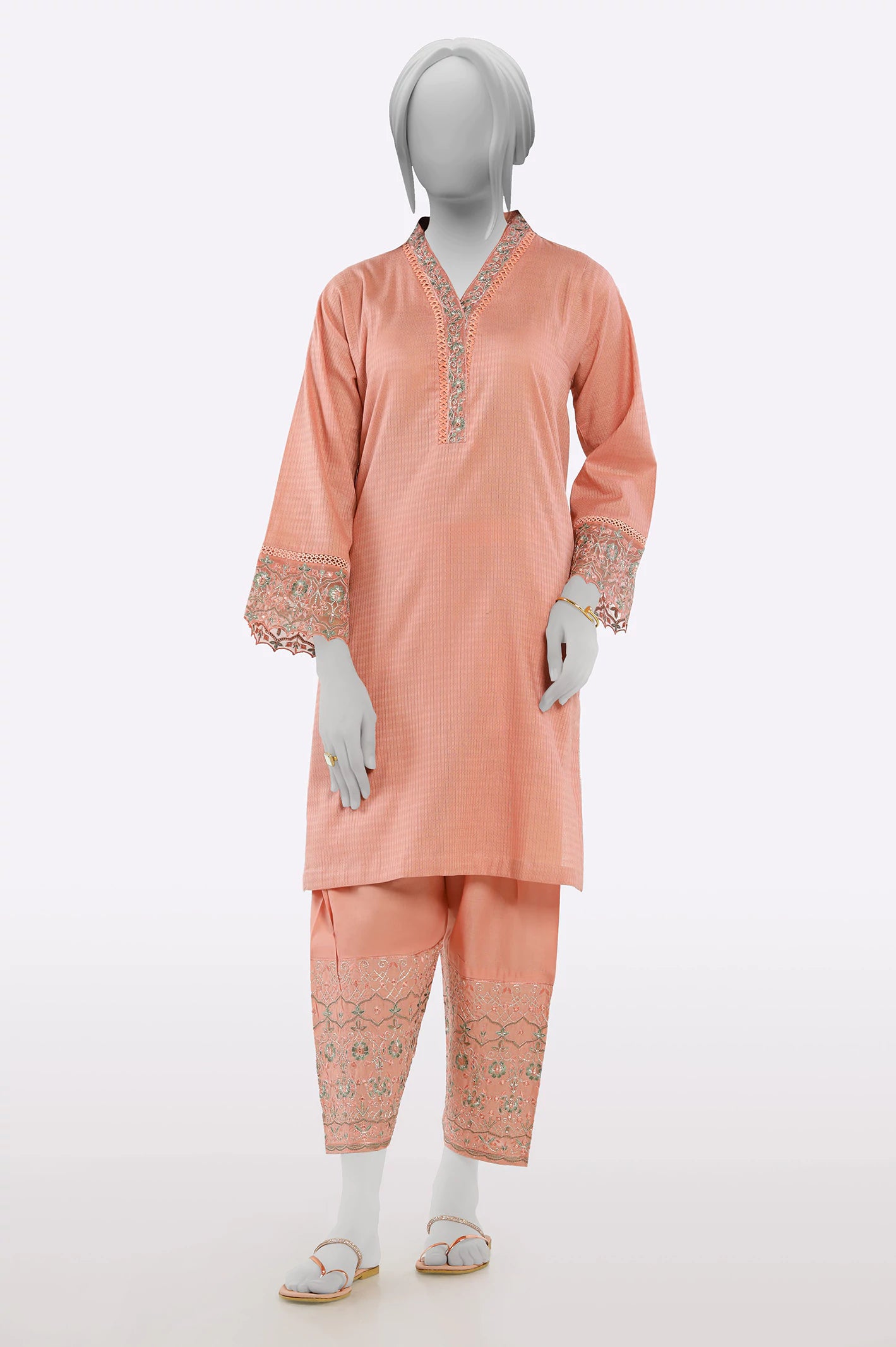 Flash Sales Peach Stylised 2PC