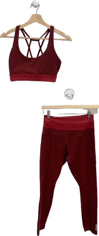 Huge Discounts This Week Lorna Jane Burgundy 2-piece Athletic Set UK S