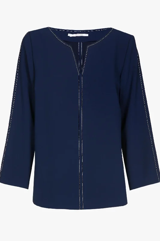 Exclusive Discount Geschmeidige Bluse in Hibiskusrot