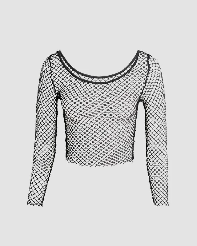 Easy Elegance Sales Grunge Net Top