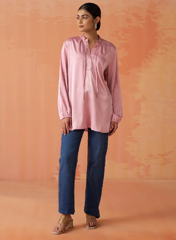 Popular Collection Kusha Pink Monochrome Kurti for Women