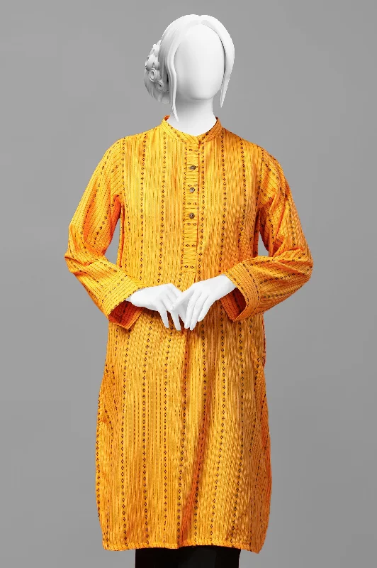 The Latest Fashion Trends Orange Stylised Kurti