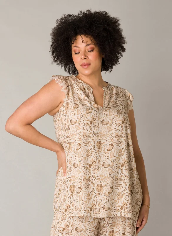 Hot Brand Discounts luftige Bluse mit Aufdruck 